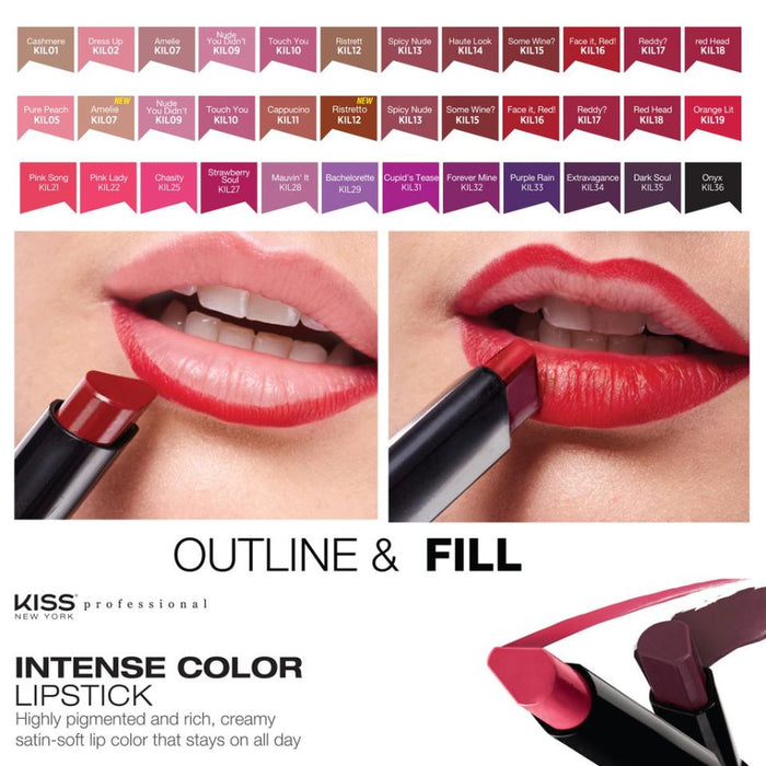Kiss New York Professional Truism Color Intense Lipstick - Orange Lit [Beauty]