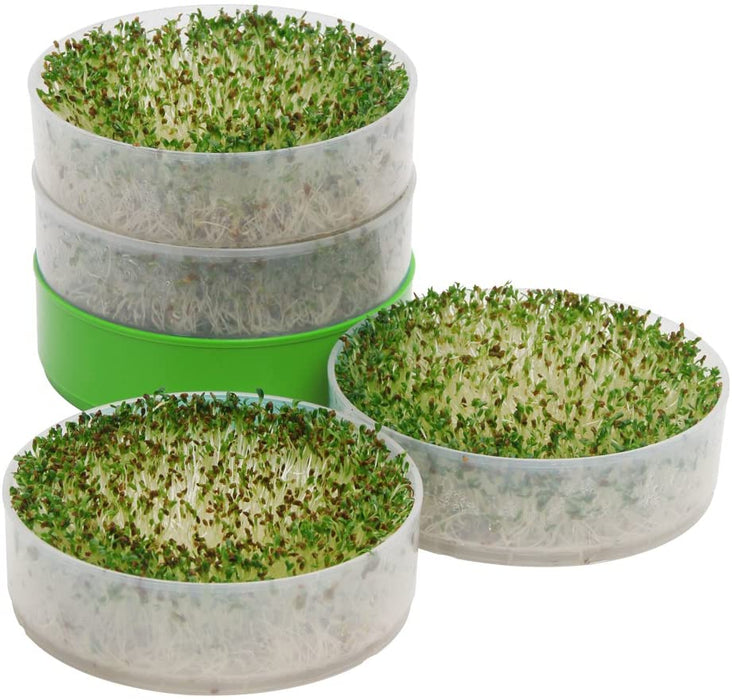 Kitchen Crop Deluxe Kitchen Seed Sprouter VKP1200 - 6" Diameter Trays, 1 Oz Alfalfa Included [House & Home]