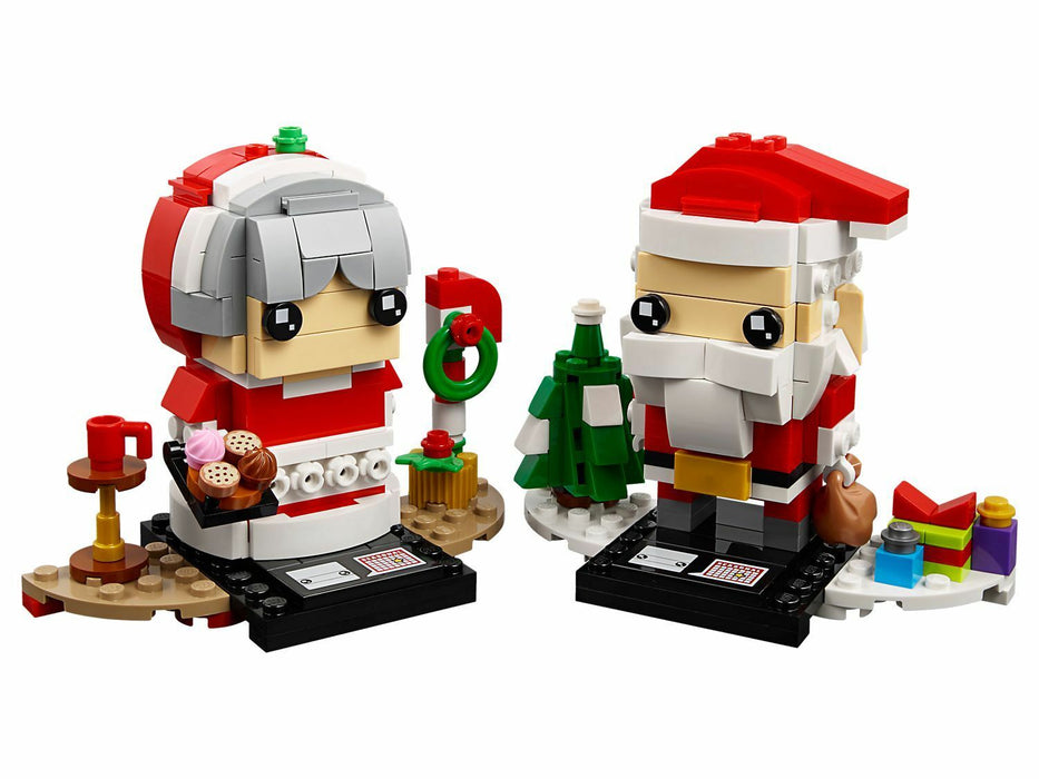 LEGO Brick Headz: Mr. & Mrs. Claus - 341 Piece Building Kit [LEGO, #40274]