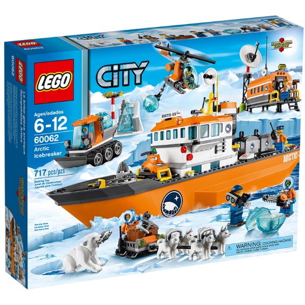 LEGO City: Arctic Icebreaker - 717 Piece Building Set [LEGO, #60062, Ages 6-12]