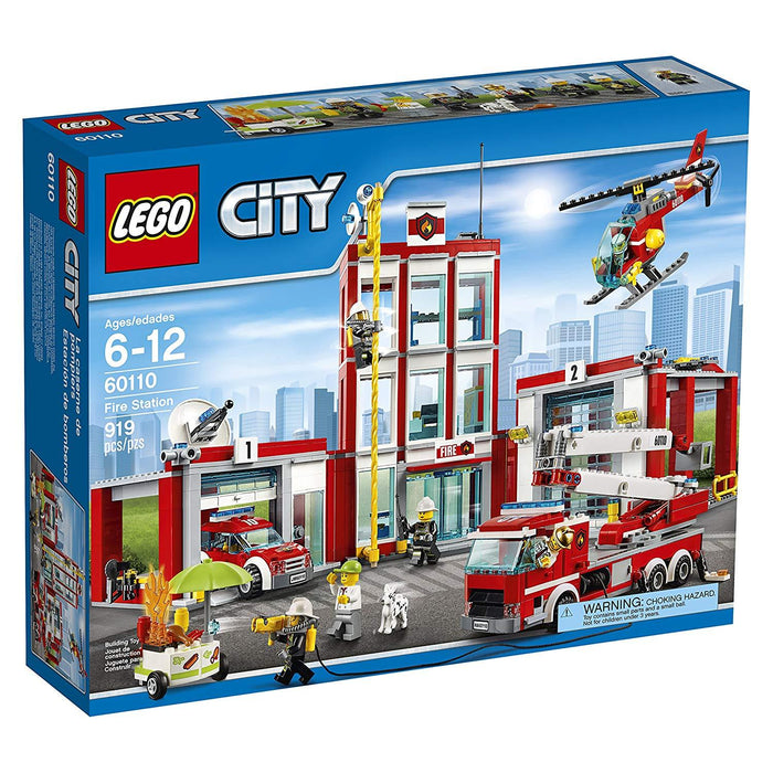 LEGO City: Fire Station - 919 Piece Building Kit [LEGO, #60110]