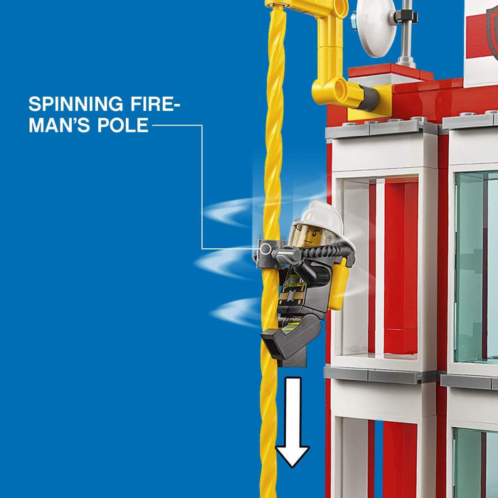 LEGO City: Fire Station - 919 Piece Building Kit [LEGO, #60110]