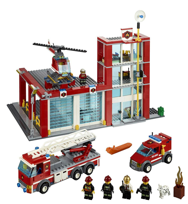 LEGO City: Fire Station - 752 Piece Building Set [LEGO, #60004, Ages 6-12]