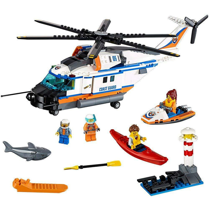 LEGO City: Heavy-Duty Rescue Helicopter - 415 Piece Building Kit [LEGO, #60166]