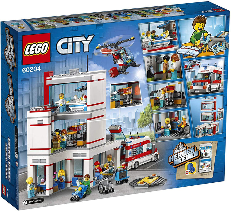 LEGO City: LEGO City Hospital - 861 Piece Building Kit [LEGO, #60204, Ages 6-12]