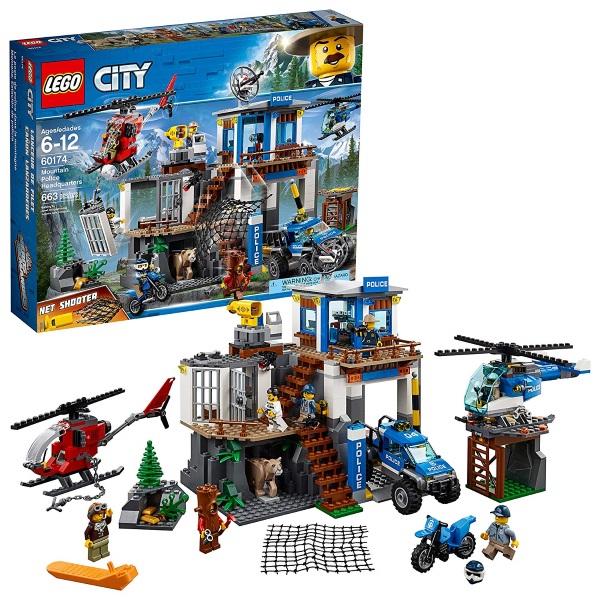 LEGO City: Mountain Police Headquarters - 663 Piece Building Kit [LEGO, #60174]