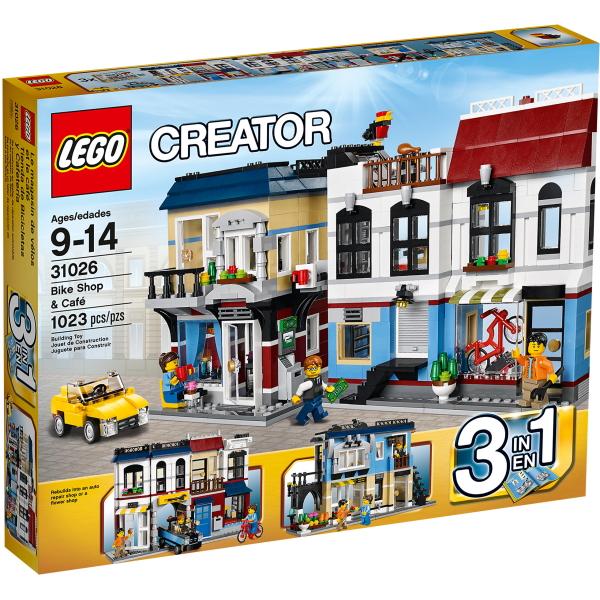 LEGO Creater: Bike Shop & Café - 1023 Piece Building Kit [LEGO, #31026, Ages 9-14]