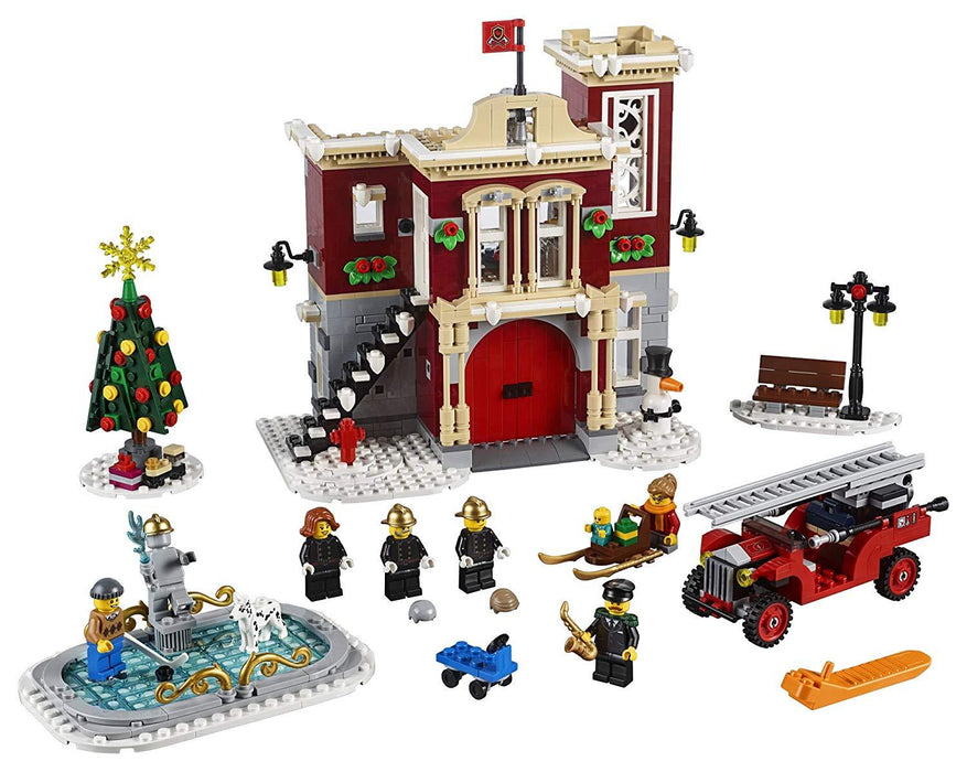 LEGO Creator: Winter Village Fire Station - 1166 Piece Building Kit [LEGO, #10263, Ages 12+]