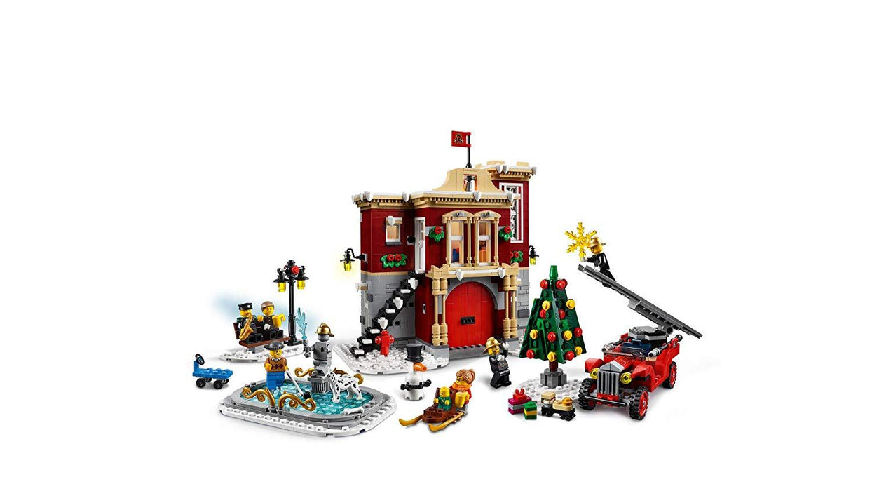 LEGO Creator: Winter Village Fire Station - 1166 Piece Building Kit [LEGO, #10263, Ages 12+]