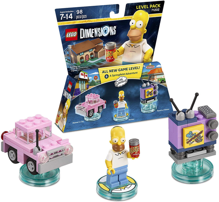 LEGO Dimensions: The Simpsons Level Pack - 98 Piece Building Kit [LEGO, #71202]