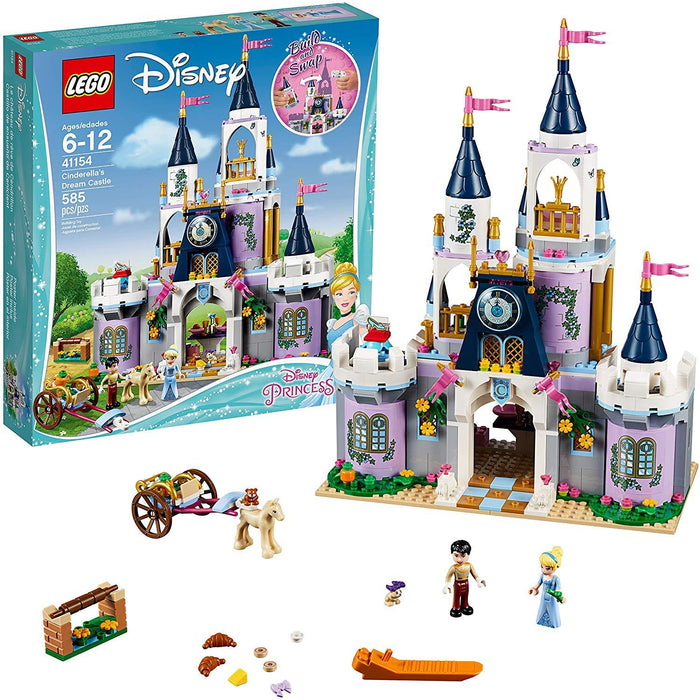 LEGO Disney Princess: Cinderella's Dream Castle - 585 Piece Building Kit [LEGO, #41154, Ages 6-12]