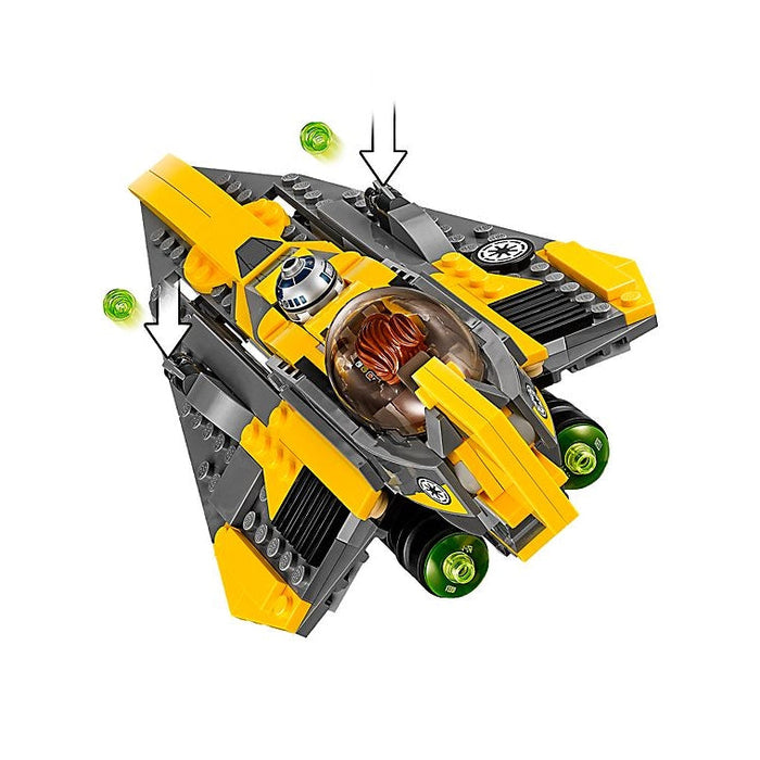 LEGO Star Wars: Anakin's Jedi Starfighter - 247 Piece Building Set [LEGO, #75214, Ages 7-12]