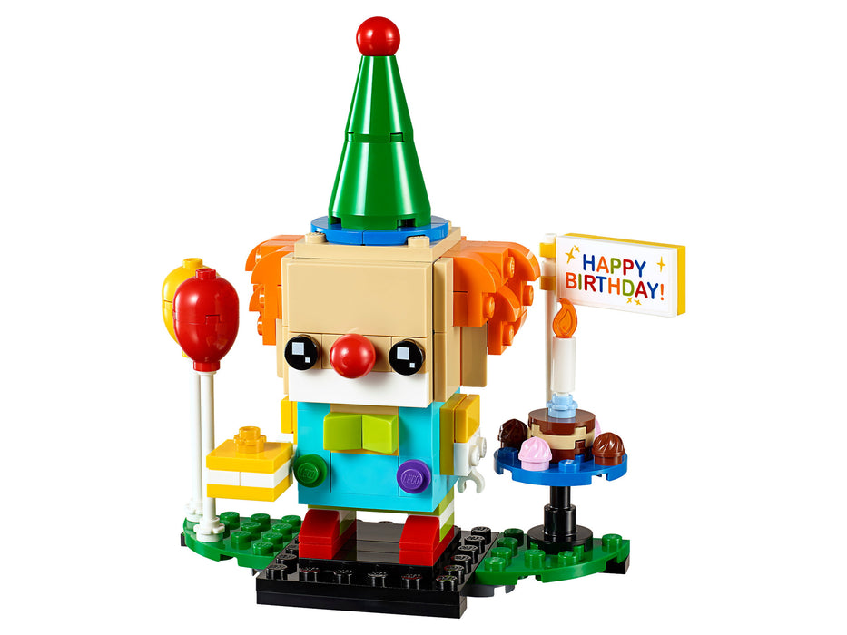 LEGO BrickHeadz: Birthday Clown - 150 Piece Building Kit [LEGO, #40348, Ages 10+]