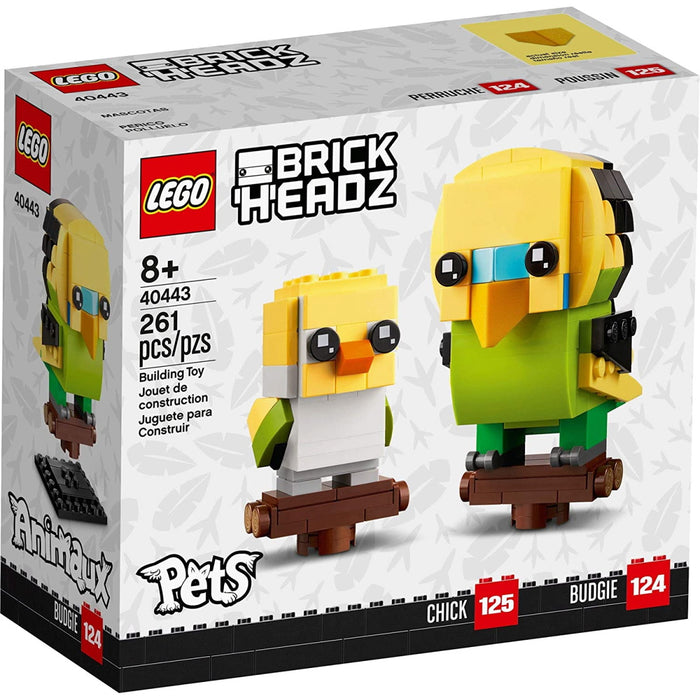 LEGO BrickHeadz: Pets - Budgie - 261 Piece Building Kit [LEGO, #40443]