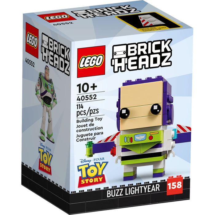 LEGO BrickHeadz: Disney Pixar’s Toy Story - Buzz Lightyear - 114 Piece Building Kit [LEGO, #40552, Ages 10+]