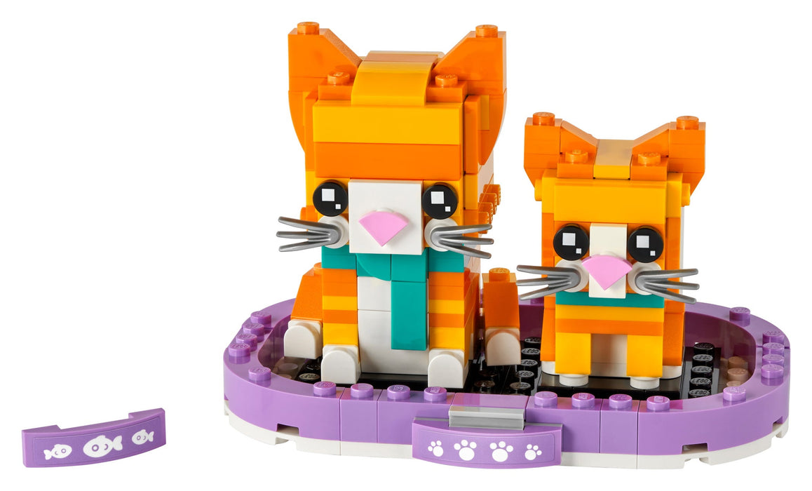 LEGO BrickHeadz: Pets - Ginger Tabby - 269 Piece Building Kit [LEGO, #40480, Ages 8+]
