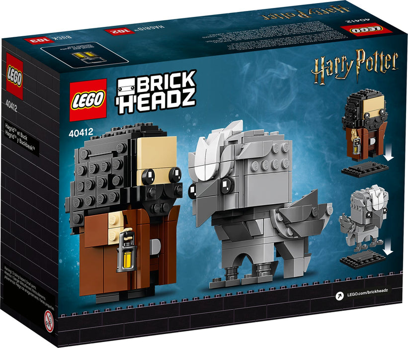 LEGO BrickHeadz: Harry Potter - Hagrid & Buckbeak - 270 Piece Building Kit [LEGO, #40412, Ages 10+]