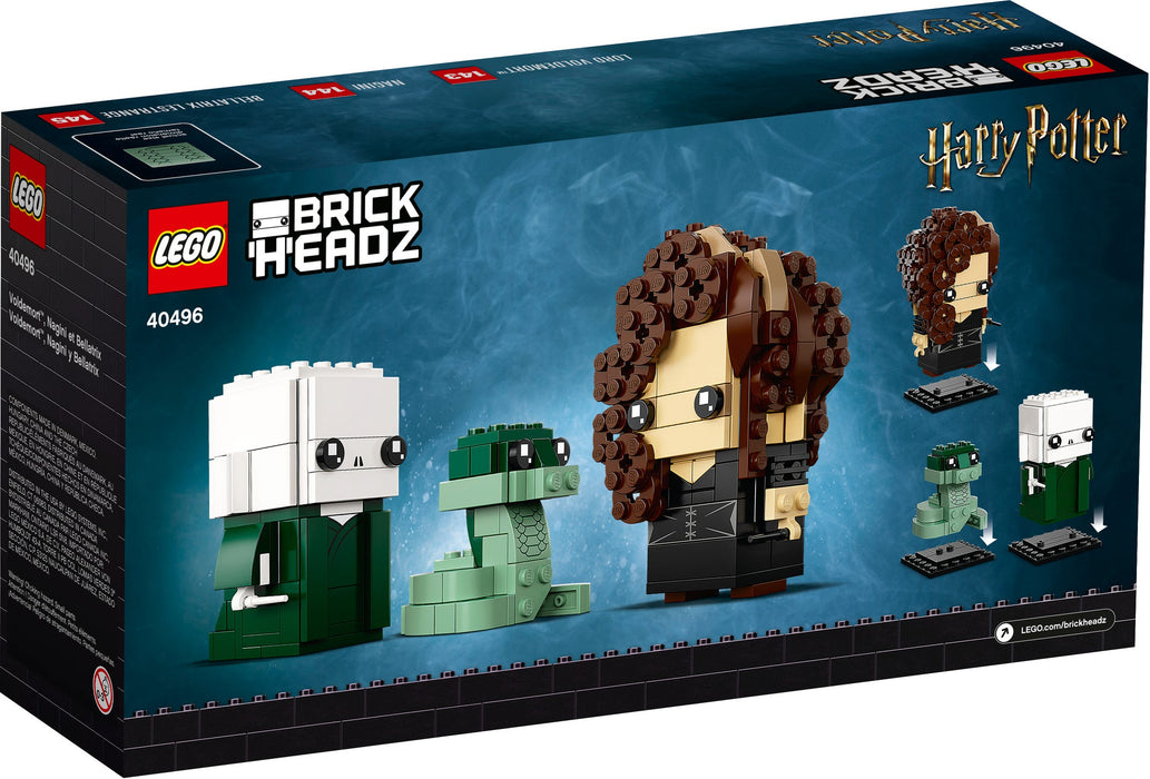LEGO BrickHeadz: Harry Potter - Voldemort, Nagini & Bellatrix - 344 Piece Building Kit [LEGO, #40496]