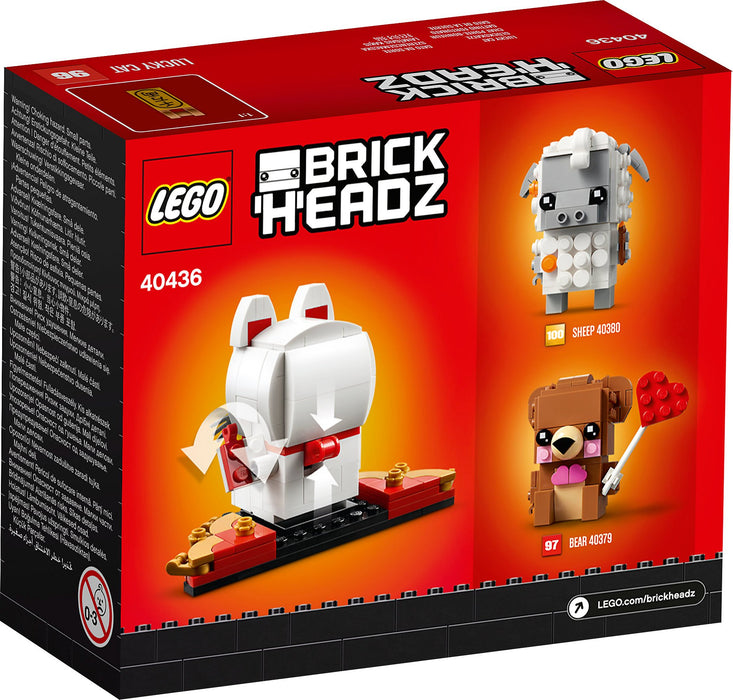 LEGO BrickHeadz: Lucky Cat - 134 Piece Building Kit [LEGO, #40436]