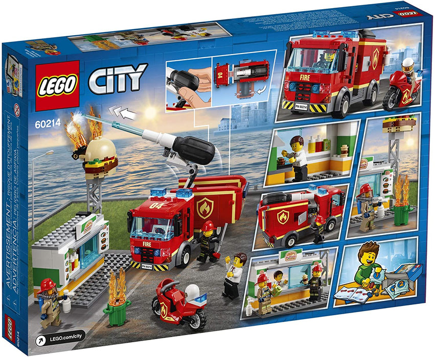 LEGO City: Burger Bar Fire Rescue - 327 Piece Building Set [LEGO, #60214]