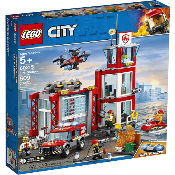 lommelygter vej Framework LEGO City: Fire Station - 509 Piece Building Kit [LEGO, #60215, Ages 5 —  MyShopville