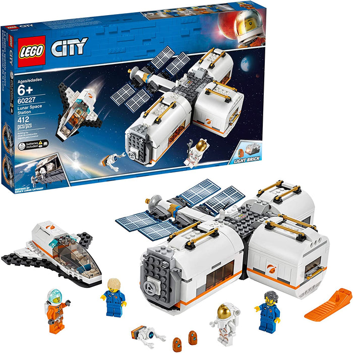 LEGO City: Lunar Space Station - 412 Piece Building Kit [LEGO, #60227, Ages 6+]