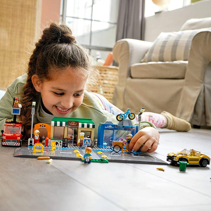 LEGO City: Shopping Street - 533 Piece Building Kit [LEGO, #60306, Ages 6+]