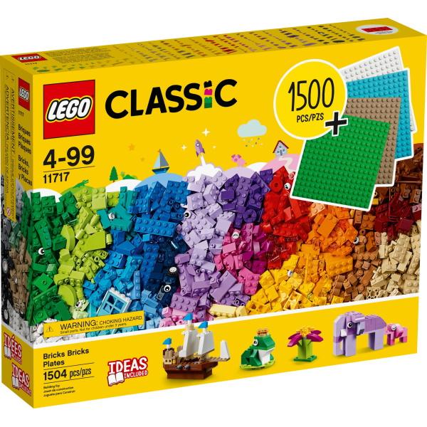 LEGO Classic: Bricks Bricks Plates - 1504 Piece Building Kit [LEGO, #11717, Ages 4-99]