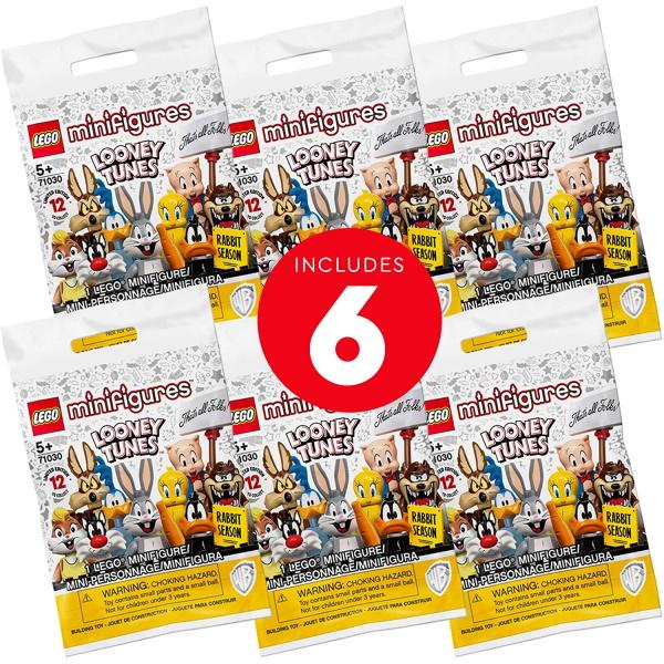 LEGO Collectible Looney Tunes 6 Mystery Minifigures - 48 Piece Building Kit [LEGO, #71030, Ages 5+]