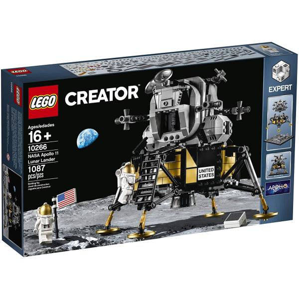 LEGO Creator Expert: NASA Apollo 11 Lunar Lander - 1087 Piece Building Kit [LEGO, #10266]