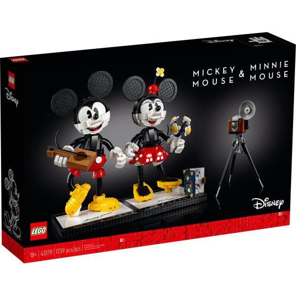 LEGO Disney: Mickey Mouse & Minnie Mouse Buildable Characters - 1739 Piece Building Kit [LEGO, #43179]