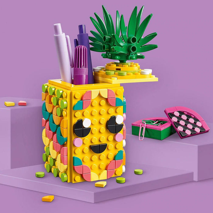 LEGO DOTS: Pineapple Pencil Holder - 351 Piece Building Kit [LEGO, #41906]