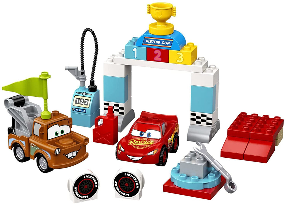 LEGO DUPLO: Lightning McQueen's Race Day - 42 Piece Building Kit [LEGO, #10924, Ages 2+]