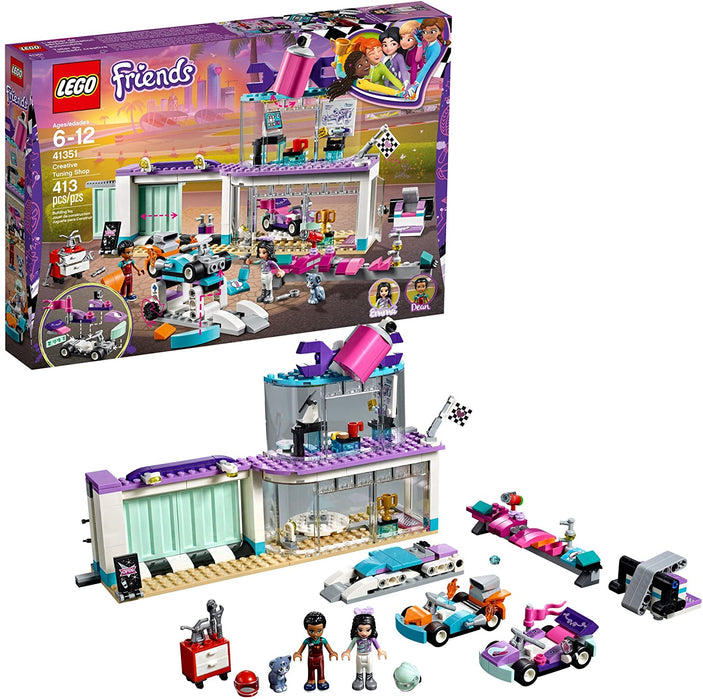 LEGO Friends: Creative Tuning Shop - 413 Piece Building Kit [LEGO, #41351, Ages 6-12]