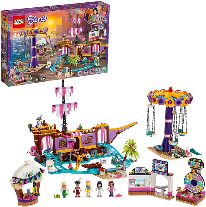 LEGO Friends: Heartlake City Amusement Pier - 1251 Piece Building Kit [LEGO, #41375]