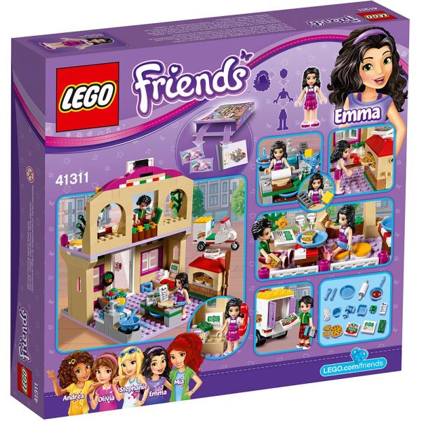 LEGO Friends: Heartlake Pizzeria  - 289 Piece Building Kit [LEGO, #41311, Ages 6-12]