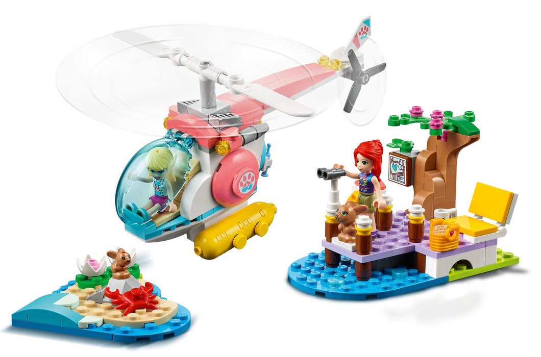 LEGO Friends: Vet Clinic Rescue Helicopter - 249 Piece Building Kit [LEGO, #41692, Ages 6+]