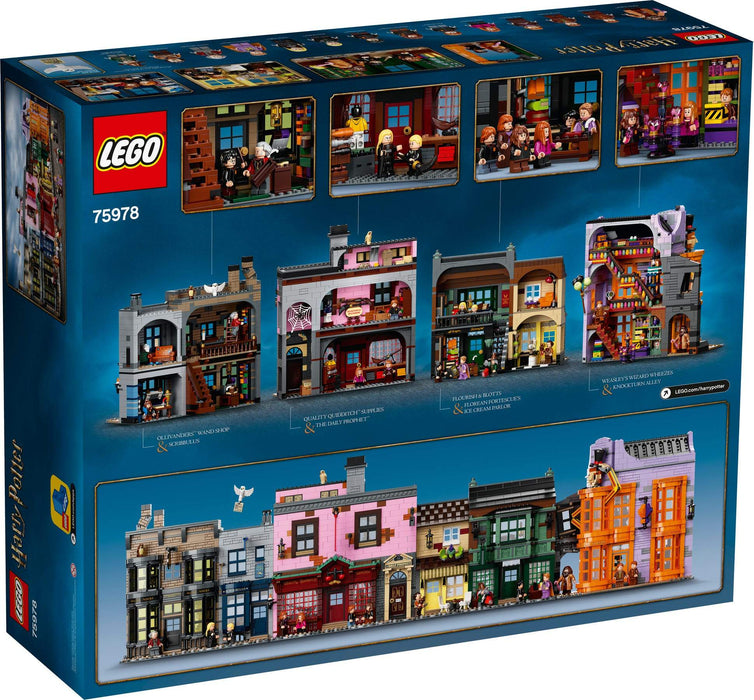 LEGO Harry Potter: Diagon Alley - 5544 Piece Building Kit [LEGO, #75978, Ages 16+]
