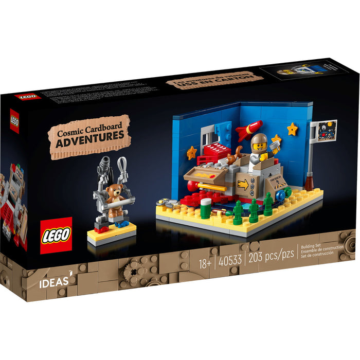 LEGO Ideas: Cosmic Cardboard Adventures - 203 Piece Building Set [LEGO, #40533, Ages 18+]