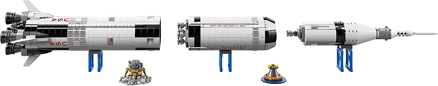 LEGO Ideas: NASA Apollo Saturn V - 1969 Piece Building Kit [LEGO, #92176, Ages 14+]