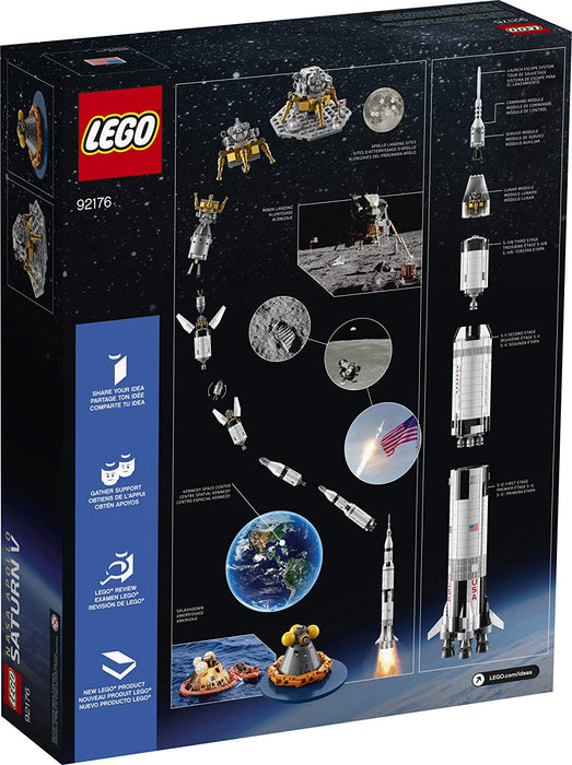 LEGO Ideas: NASA Apollo Saturn V - 1969 Piece Building Kit [LEGO, #92176, Ages 14+]