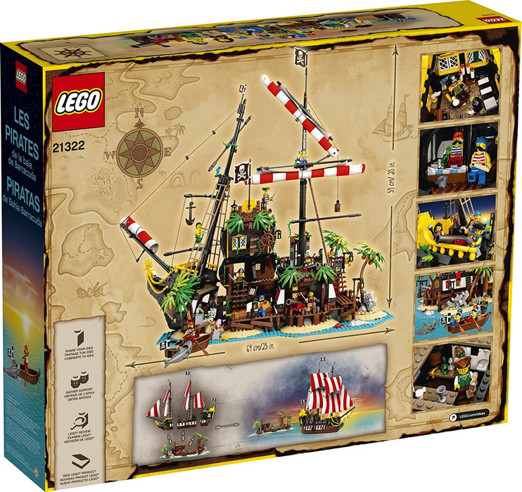 LEGO Ideas: Pirates of Barracuda Bay - 2545 Piece Building Kit [LEGO, #21322, Ages 16+]