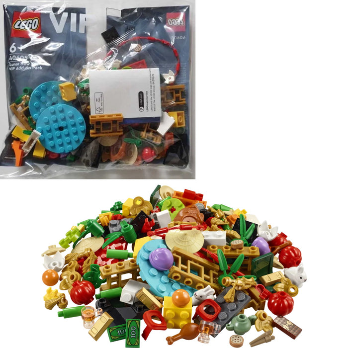 LEGO Lunar New Year VIP Add-On Pack - 124 Piece Building Kit [LEGO, #40605, Ages 6+]