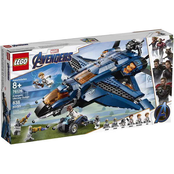 LEGO Marvel Avengers: Avengers Ultimate Quinjet Building - 840 Piece Building Kit [LEGO, #76126, Ages 8+]
