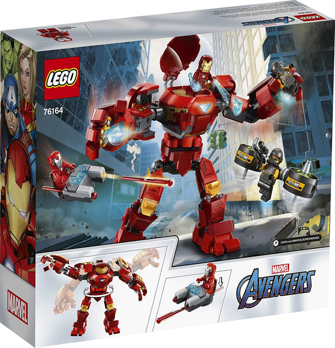 LEGO Marvel Avengers: Iron Man Hulkbuster versus A.I.M. Agent - 456 Piece Building Kit [LEGO, #76164, Ages 8+]