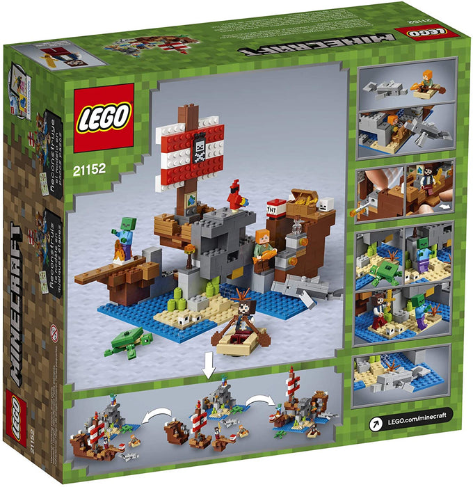 LEGO Minecraft: The Pirate Ship Adventure - 386 Piece Building Kit [LEGO, #21152, Ages 8+]