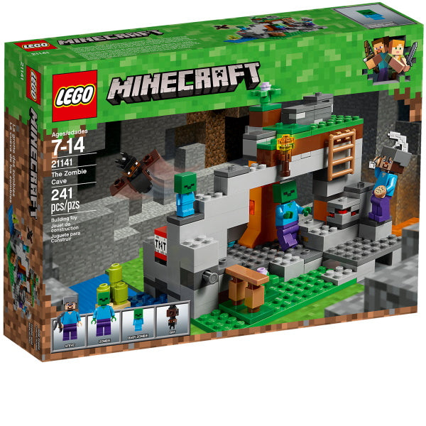 LEGO Minecraft: The Zombie Cave - 241 Piece Building Kit [LEGO, #21141, Ages 7-14]
