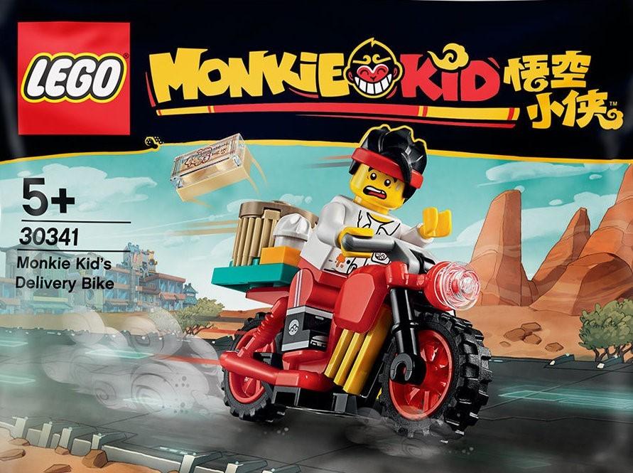 LEGO Monkie Kid: Monkie Kid's Delivery Bike - 22 Piece Building Kit [LEGO, #30341, Ages 5+]