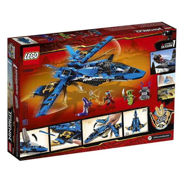 LEGO Ninjago Legacy: Jay's Storm Fighter - 490 Piece Building Kit [LEGO, #70668, Ages 9+]
