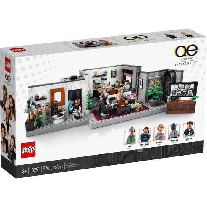 LEGO Icons: Queer Eye - The Fab 5 Loft - 974 Piece Building Set [LEGO, #10291, Ages 18+]